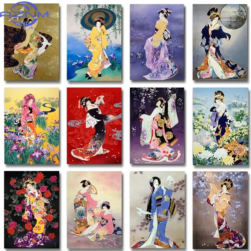 Japanese Women Lifestyle - AZNM Retro Japanese Geisha Woman with