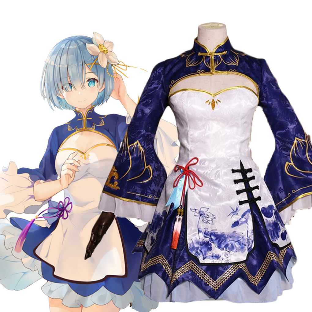 Japanese Women Lifestyle - Rem Ram Cosplay Cheongsam Anime Re:Life