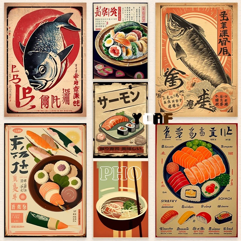Vintage Japanese Food Poster C - Japanese Lifestyle And Food incelemesi ve fiyatı