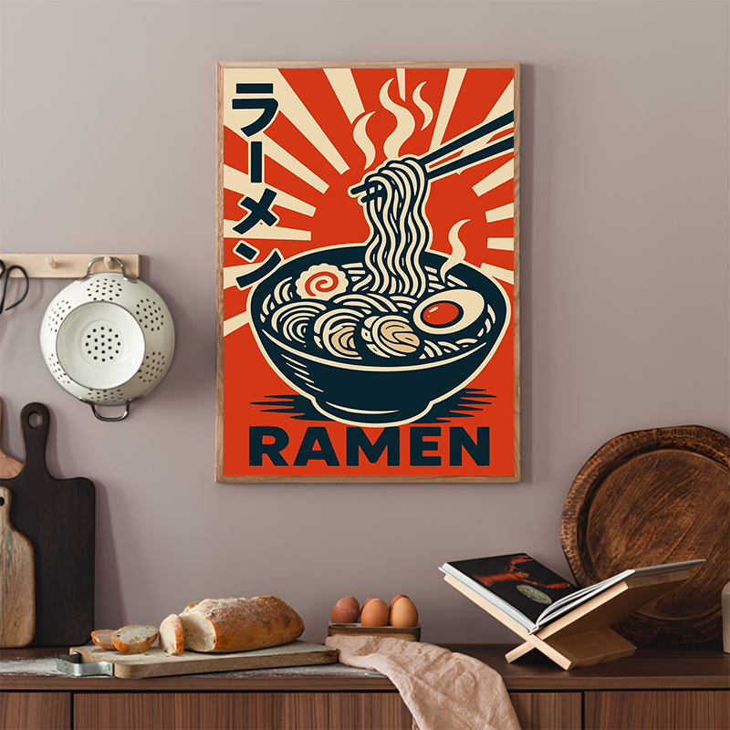 Vintage Style Japanese Food Po - Japanese Lifestyle And Food incelemesi ve fiyatı